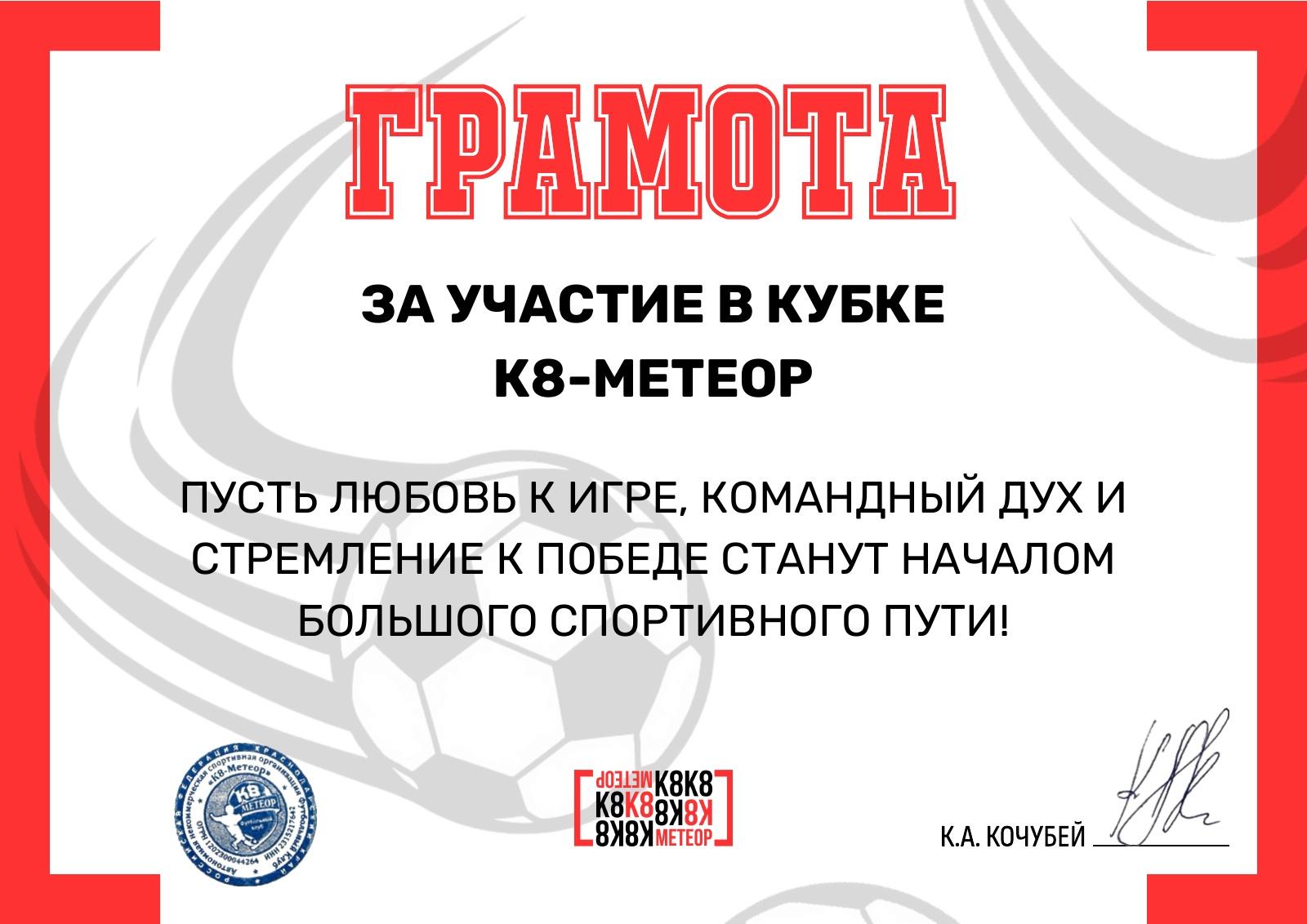 Исправление грамоты К8 «Метеор» — превью